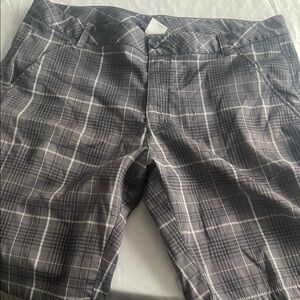 Fila Gray Plaid Men's Flat Front Shorts